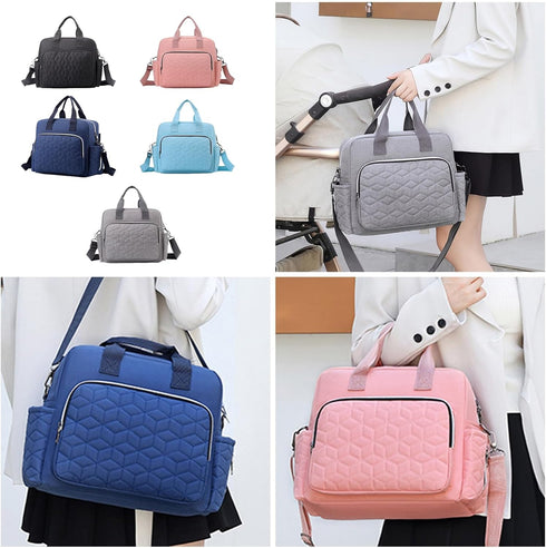 jiahesuw Large Diaper Bag with Shoulder Straps Stylish Hospital Baby Diaper Holder Fashionable Diaper Bag for Newborns