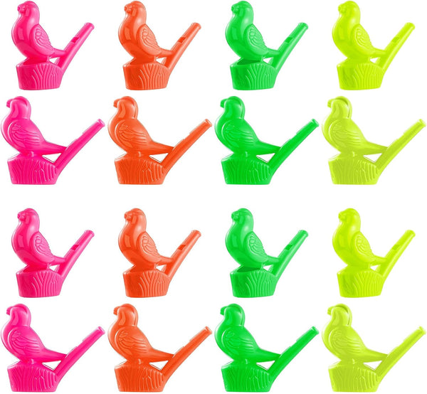 Sumind 16 Pcs Bird Water Whistles, Party Whistles Bird Call Whistle Toys for Boys Girls Bath Party Games