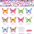 Butterfly Birthday Party Decorations, Supplies for Indoor Home, Outdoor Banner Porch Sign