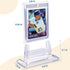 12Pcs Magnetic Card Holders for Trading Cards, 35pt Acrylic Hard Sleeves with Stands for Sports Cards Storage