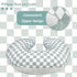 1 Pack DILIMI Nursing Pillow Cover, Soft Stretchy Nursing Cover for Breastfeeding Pillow, Reversible Removable Slipover