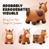Bouncy Horse for Toddlers 1-3 - Inflatable Ride on Animal Hopper Toys for Kids