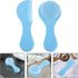 Set Grooming Kit with Soft Scalp Brush and Cradle Cap Comb, Blue Hairbrush for Hair Care and Scalp Massage