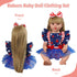 2 17-22 Inch BABESIDE Pcs Reborn Baby Doll Clothes for Babydolls, Reborn Doll Dress Accessories with Headband