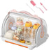 Nollapo Baby Bottle Drying Rack Storage with 3 Brush, Nursing Bottle Storage Box