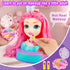 Kryonixty 4-in-1 Kids-9Inch,41pcs 3-8 Doll Head for Hair Styling Hair Salon Toys Makeup Kit Princess Accessories