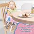 6 3 CH2408 Portable Baby Booster Seat with Tray, Toddler Booster seat for Dining, Camping, Travel, Baby Beach Chair