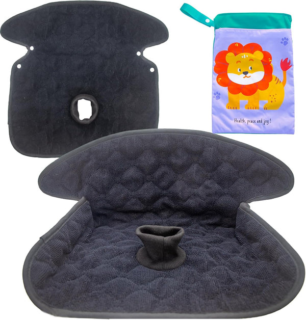 2 Pack Potty Training Car Seat Protector & Bag, Waterproof Piddle Pads