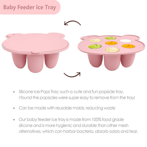 Silicone Breast Milk Popsicle Mold & Fresh Food Teether Feeder - Self Feeding Baby Frozen Teether
