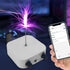 Tesla Coil Music Solid State Bluetooth Tesla Coil Speaker Touchable Artificial Lightning Spark Gap Arc Generator