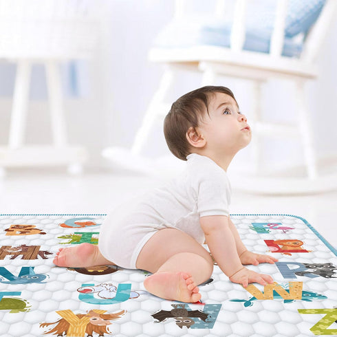 50" 50" Baby Play Mat for Floor Playpen - X Playpen Mat,Thick One-Piece Crawling, Odorless Floor Mat, Non-Slip