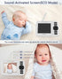 HelloBaby 3.2" 2-Way 8 Adjustment,1000ft,ECO,USB HB2438 Monitor No WiFi Video Baby Monitor with Camera and Audio