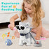 Marsjoy Husky Walking Dog Toy for Girls Barking Puppy with Control Leash, Realistic Wagging Tail Robot Interactive