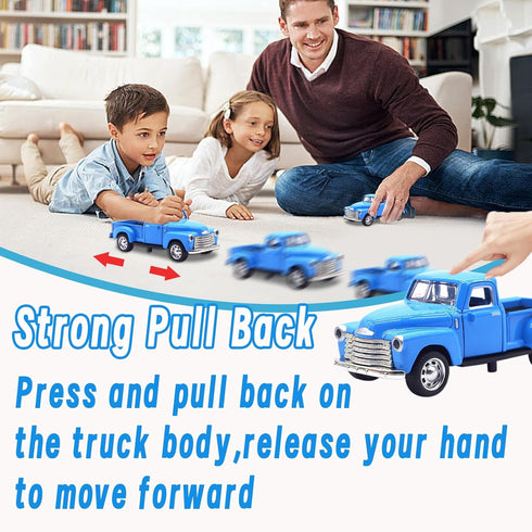 Little Blue Truck Toy for Toddlers 1-12 Years - 1:32 Alloy Kids Car Toy for Birthday Gift and Decoration