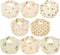 TDHD [Baby Ruffled Bibs 8pcs/Pack Baby Ruffled Bibs Solid Rainbow Print Saliva Towel