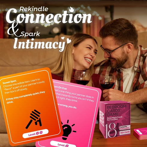Renaco Gift Company 160 4 Cards Couples Games for Adults - Romantic & Naughty Game Date Night Ideas to Spark