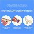 '-16.5 16.5in -451 Wooden Puzzles for Adults, Forest Elephant Wooden Jigsaw Puzzle for Adults, Wood Puzzles Adult