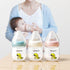 0M+, 120ML/Blue/Pack 2 Oberni Baby Bottles with Size S Slow Flow Breast-Like Soft Teat for Newborn Feeding Bottle