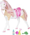 Glitter Girls 14-Inch Toy Horse Bonnie Pink Mane & Tail with Silver