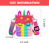 Civan Unicorn Pop It Purse Fidget Toy for Girls, Silicone Cartoon Bag for Kids, Sensory Popper Gift for Birthday