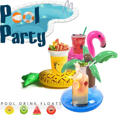 Dog Pool Floats Set with Collapsible Dog Bowl, Non-Toxic Floating Water Toys for Small Dogs, Puppies, Yellow Duck