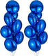 18" Blue Round Shaped Mylar Foil Balloons, Pack of 20 for Birthday Party Wedding Baby Shower Decorations