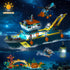 Set Set 6 7 8 9 10+ HiWEEGO City Floatable Boat Building with LED Light - Ocean Arctic Explorer Ship Building Block Kit