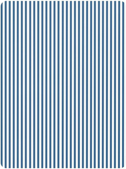 CZXW 52" 28" Blue White Stripes Crib Sheets Fitted x Natural Cotton Soft & Breathable for Baby Crib Mattress