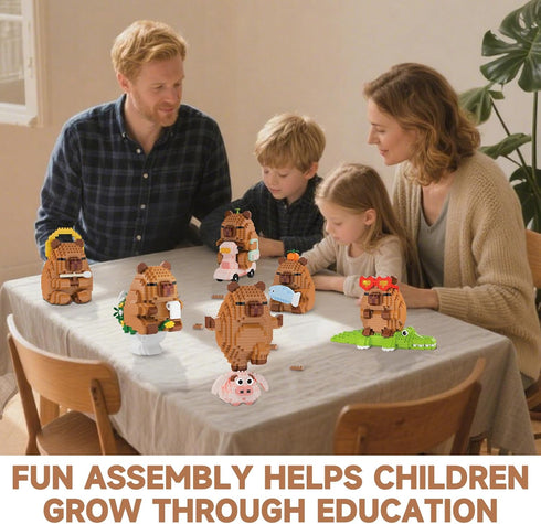 10-14,Micro (M3152) Capy-bara Mini Building Blocks for Kid,Party Favors for Kid Blocks Capy-bara Gift for Boys Girls