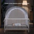 Self-Locked,1200 Holes/Inch 55" 27" 51" Lazyzzzz Crib Tent, Pop Up Mosquito Crib Net with Double Zipper Mesh to Keep
