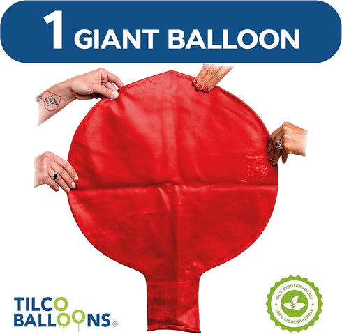 Giant Balloons 72 Inch Jumbo: Ready to Inflate with Air, Helium, or Water for Event Decoration