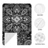 Hcpwzrf Black White Paisley Baby Car Seat Cover & Nursing Cover - Breathable Stretch Multi-Use Cover for Breastfeeding