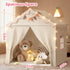 2 4 51" 39" 53" Treestone Doors Kids Play Tent with Padded Mat & Light, Large Tent for Toddler with Windows,Kids