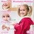 Hollyhi 58 Pcs Kids Makeup Kit for Girls, Real Washable Cosmetic Set with Mirror, Pink Birthday Gifts for Ages 3-12