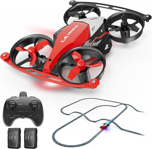 SPINORBITOR Drones for Kids 8-12, Mini Indoor Drone with 24 Piece Track Set,
