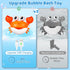 1-3 6-12 12-18 1st Gigilli Crab Baby Bath Toys, Rechargeable Bath Bubble Machine for Toddler, Automatic Shower Bathtub