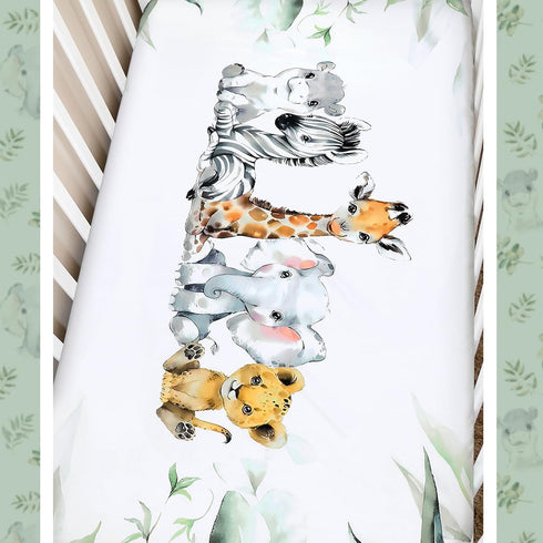 Hahafelt 3 Set Set Pcs Baby Crib Bedding Safari Animals Dinosaurs Bear Woodland Animals Jungle Crib Includes Quilt
