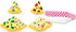 Set iscream Foodie Fun Plush Pizza Slices Play with Glitter and Embroidered Accents