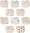 PurlHaven Baby Bandana Bibs, 6 Pack Waterproof Toddler Bib,Soft Cotton Absorbent Baby Bibs