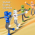 4PCS Telescopic Robot Suction Cup Toy, Shape Changing Tube Fidget Toys, Travel Gift for Kids