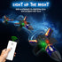CGGSNDF 300 6-14 Rocket Launcher for Kids, Feet Flight Altitude Rechargeable LED Spinner Rocket with Remote Control