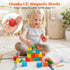 28PCS 1.3 Inch 3-6, LovesTown Large Magnetic Blocks for Toddlers Ages Magnet Building Cubes Montessori STEM Preschool