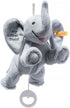 Steiff Ellie Elephant Musical Pull Toy - 10 Inch Light Grey Plush with Peaceful Lullaby, Machine Washable