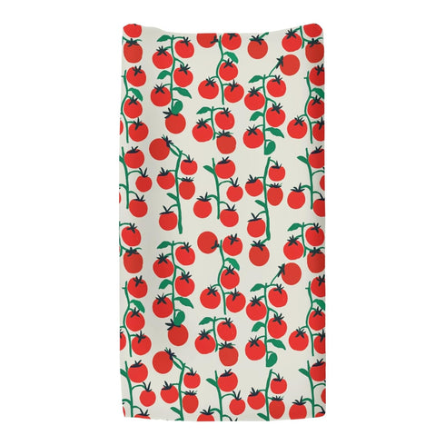 Summer 32''16'' Sweet Red Tomatoes Baby Changing Pad Covers for Boy Girl Cute Cherry Tomato Fitted Changing Table Cover