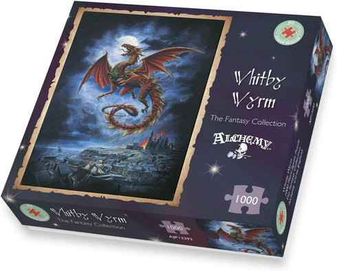 Gothic Fantasy Jigsaw Puzzles for Adults, The Whitby Wyrm, Mystical 1000 Piece Puzzle