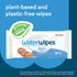 WaterWipes Original 99.9% Water Based Wipes, Plastic-Free, Unscented & Hypoallergenic for Sensitive Skin, 60 Count