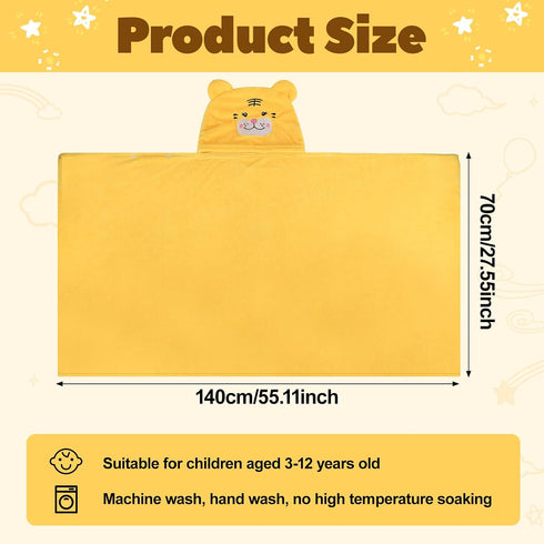 CLRBEATTY 27.5" 55" Toddler Bath Towel, Baby Hooded Towel, Ultra Absorbent Soft Shower Towel, Unisex Baby Bath Towel
