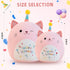 Cat Plush Cute Stuffed Animals - Soft Birthday Gift Cat Plushie Pillow for Kids, Boys, Girls, 8 inch Pink