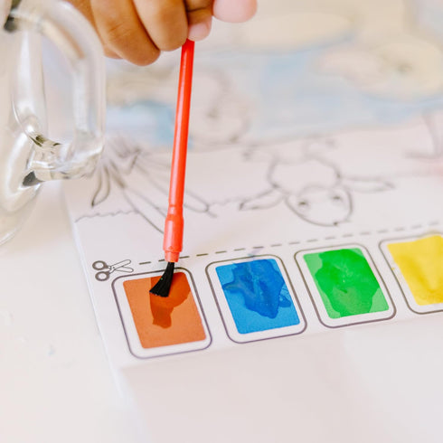 Melissa & Doug Paint With Water - Farm Animals, 20 Perforated Pages