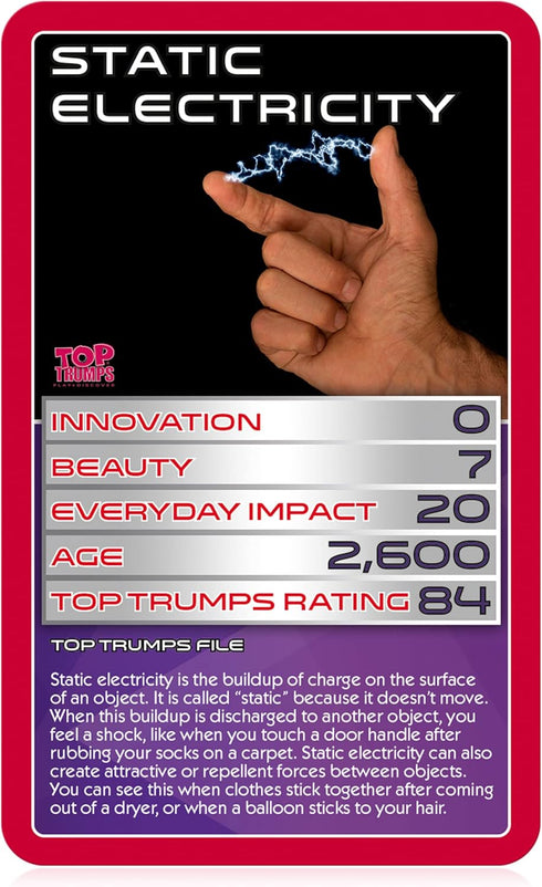 STEM Electricity and Magnetism Top Trumps Card Game
